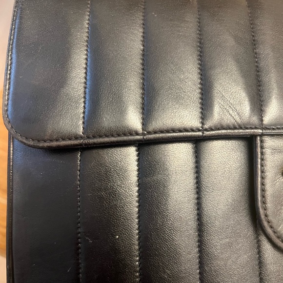 CHANEL FLAP BLACK VERTICAL LAMBSKIN  JUMBO - Picture 11 of 16